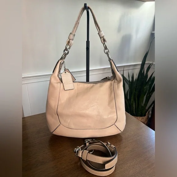 Coach Kristin Spectator Leather Python Hobo-Crossbody Bag - Picture 2 of 16